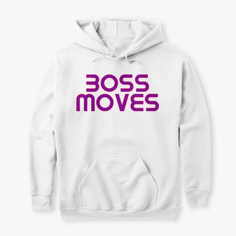 Boss Moves White & Purple Hoodie