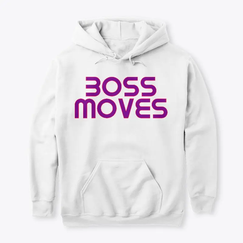 White and Purple Boss Moves Hoodie