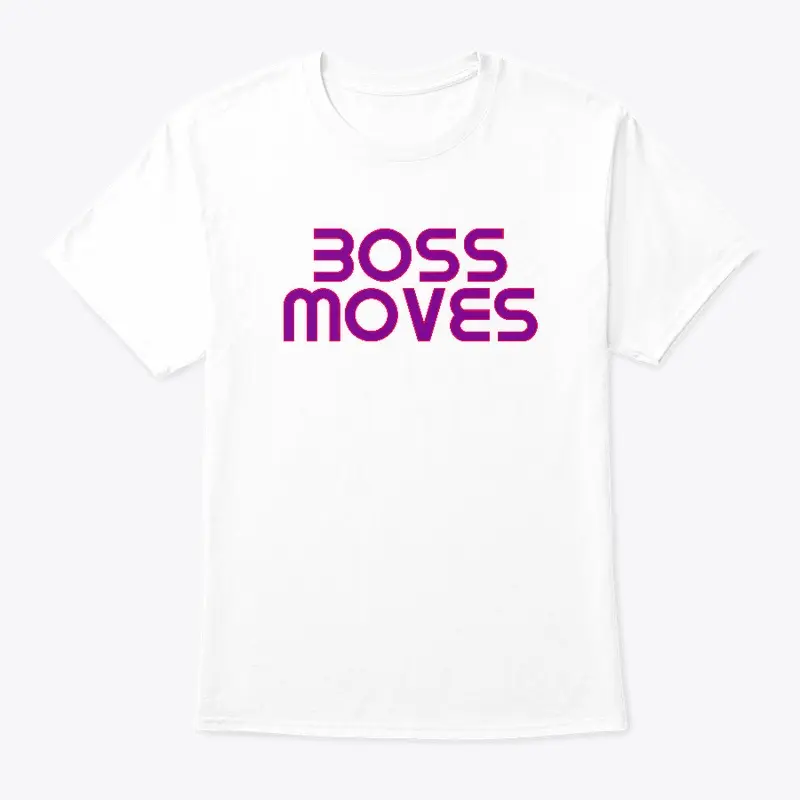 White and Purple Boss Moves T-shirt